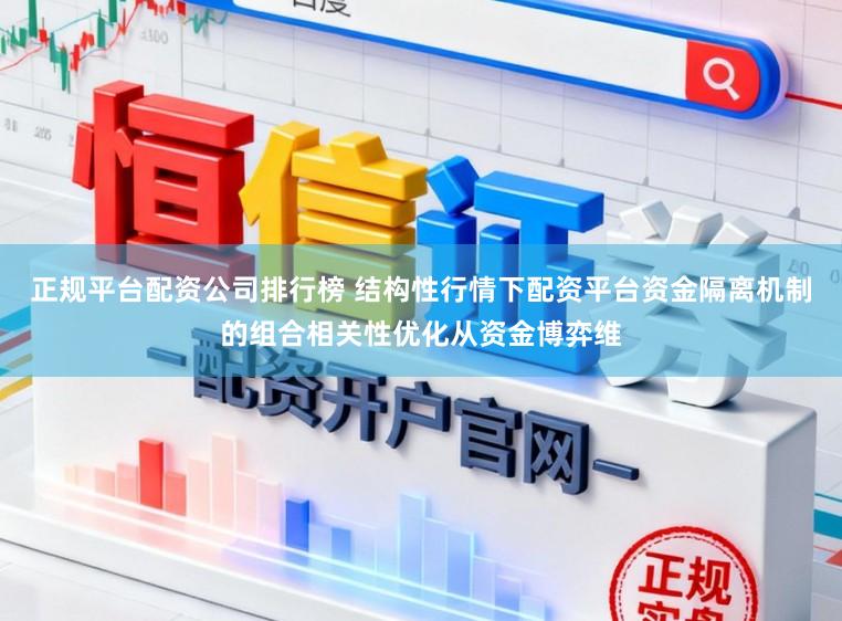 正规平台配资公司排行榜 结构性行情下配资平台资金隔离机制的组合相关性优化从资金博弈维